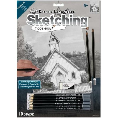 Easy Royal & Langnickel Sketching Made Skicovací sada 9 ks Kaplička se zvonem – Hledejceny.cz