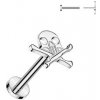 Piercing Šperky4U piercing do brady PUSH IN labreta titan TIT1332