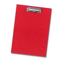 Herlitz A4 deska s klipem karton červená