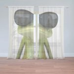 Sablio Záclony Žába v brýlích: 2ks 150x250cm – Hledejceny.cz