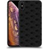 Pouzdro a kryt na mobilní telefon Apple Pouzdro Picasee silikonové Apple iPhone XS Max - Separ - Black On Black 1 černé