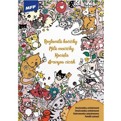 MFP 5301031 omalovánky antistresové Roztomilé kočičky 210x296 – Zboží Mobilmania