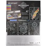 Centropen Antistress omalovánky Fantasia black 4 ks – Sleviste.cz