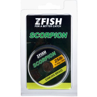 Zfish šňůra Scorpion Sinking Braid 20m 15,87kg – Hledejceny.cz