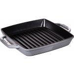 Staub Litinová čtvercová grilovací s uchy 28x28cm – Sleviste.cz