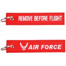 Přívěsek na klíče FOSTEX remove before flight + Air Force červená