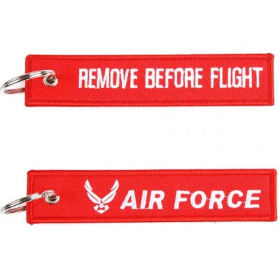 Přívěsek na klíče FOSTEX remove before flight + Air Force červená – Zboží Mobilmania