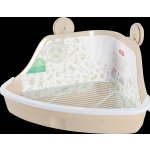 Zolux Toaleta pro hlodavce rohová Malá Béžová 32 x 25 x 15 cm – Zboží Mobilmania