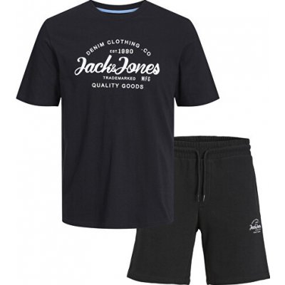 Jack & Jones pánská sada triko a kraťasy JJForest 12256951 Black – Zboží Mobilmania