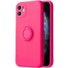 Pouzdro a kryt na mobilní telefon Apple Vennus s prstýnkem Iphone 12 Pro Max růžové