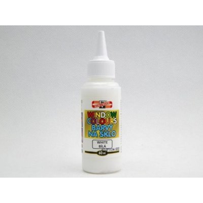 Barva na sklo 60 ml bílá – Zboží Mobilmania