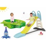 Smoby set skluzavka Toboggan XL s vodou a pískoviště s krycí plachtou a vodotryskem Slon 310261-25 – Zboží Mobilmania