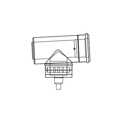 Almeva Lik revizní T-kus s odtokem 80/125 mm LPRKA8