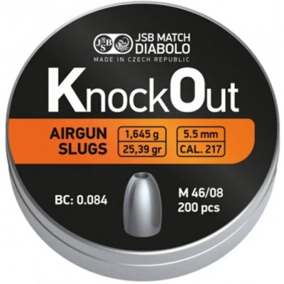 Diabolky JSB MATCH Knockout 1,64 g 5,5 mm 200 ks – Zboží Dáma