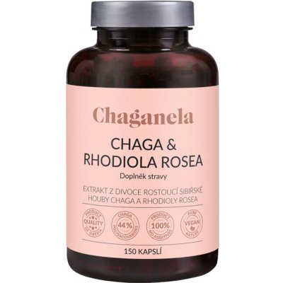 Chaganela Čaga s rodiolou rosea 150 kapslí