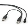 síťový kabel Gembird KAB051C34 USB 2.0, A-MINI 5PM, 1m