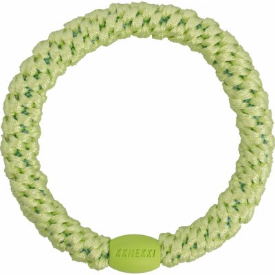 KKNEKKI Gumička do vlasů Kknekki Lime Zest, zelená barva, textil – Zboží Dáma