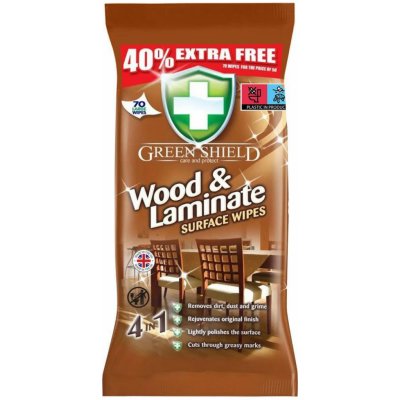 Green Shield čistící ubrousky na dřevo a laminát 4v1 70 ks – Zboží Dáma