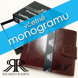 Luxusní pánská kožená peněženka Ricardo Ramos hnědá včetně dárkového balení  peněženka - Nejlepší Ceny.cz