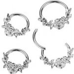 Šperky4U Segment kruh helix cartilage tragus piercing titan TIT1392-1208 – Zboží Mobilmania