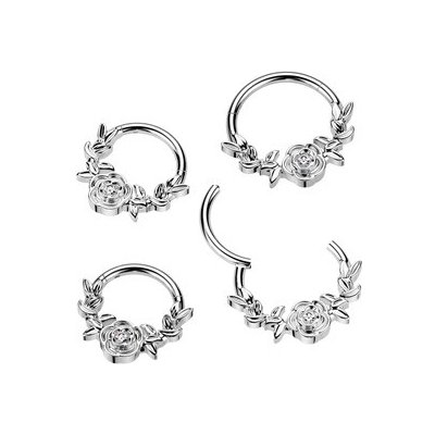 Šperky4U Segment kruh helix cartilage tragus piercing titan TIT1392-1208 – Zboží Mobilmania