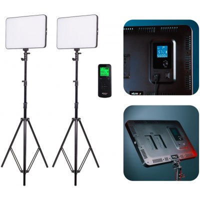 Viltrox LED VL-400B (5600K) + 2,6 m stativy – Zbozi.Blesk.cz