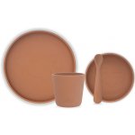 Jollein silikonový jídelní set Caramel 4 ks – Zboží Mobilmania