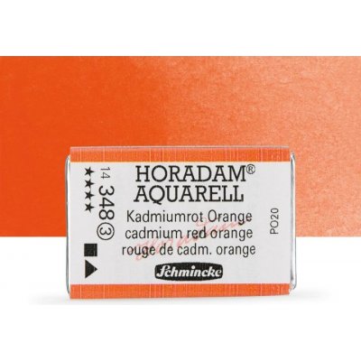 Schmincke Horadam akvarelové barvy v celé pánvičce 348 cadmium oranžovočervená – Zboží Dáma
