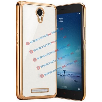 PROTEMIO 3431 METALLIC Silikonový obal Xiaomi Redmi Note 2 zlatý