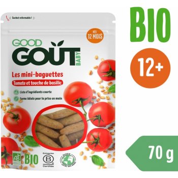 Good Gout Bio Mini bagetky s rajčátky 70 g
