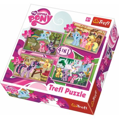 Trefl 34153 My Little Pony 4v1 35,48,54,70 dílků – Hledejceny.cz