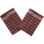 Sleep-well Pozitiv 50x70 cm tmavě hnědá/bílá 3 ks – Sleviste.cz