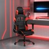 Herní křeslo vidaXL herní židle s podnožkou červená a černá umělá kůže [287987]