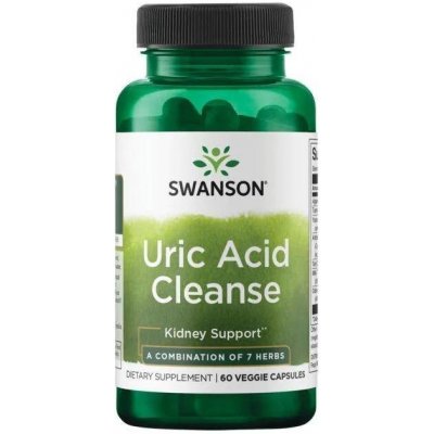Swanson Uric Acid Cleanse 60 vegetariánská kapsle
