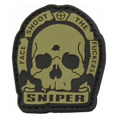 ARMED PATCHES PVC nášivka SNIPER face shoot – Zboží Dáma