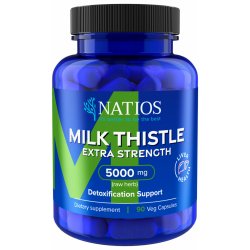 NATIOS Milk Thistle Extract Ostropestřec 5000 mg Extra Strength 90 veganských kapslí