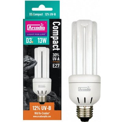 Arcadia D3+ Compact Reptile Lamp 13 W 12.0 UVB – Zboží Dáma