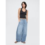 GAP Džíny Mid Rise Easy Horseshoe UltraSoft Modrá – Zboží Dáma