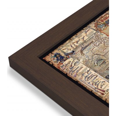 RayWorld Pirátská mapa světa - nástěnná mapa pro děti 138 x 97 cm Varianta: mapa v dřevěném rámu, Provedení: Pegi skořice – Zbozi.Blesk.cz