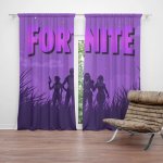 Sablio Závěs FORTNITE Fialová silueta: 2ks 140x250cm – Hledejceny.cz