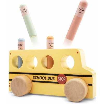 New Classic Toys Pop up vyskakovací kolíčky školní autobus 10547 – Zboží Dáma