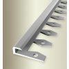 Podlahová lišta Küberit Ohýbací ukončovací profil Stříbrná 802 EB F4 5 mm 2,5 m