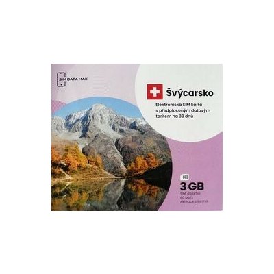 eSim karta Švýcarsko 3Gb – Zboží Mobilmania