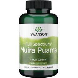 Swanson Muira Puama Root 400 mg 90 kapslí