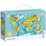 DoDo s hledáním obrázků Mapa světa 80 dílků – Zboží Mobilmania