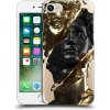 Pouzdro a kryt na mobilní telefon Apple Pouzdro Picasee silikonové Apple iPhone 7 - Black Gold čiré