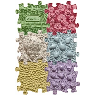 Muffik - set ortopedických podlah Letní pastel 6 ks – Zboží Dáma