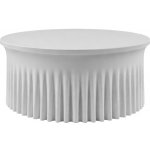 TENTino Elastický ubrus SKIRTING na kulatý stůl 180 cm – Zboží Mobilmania