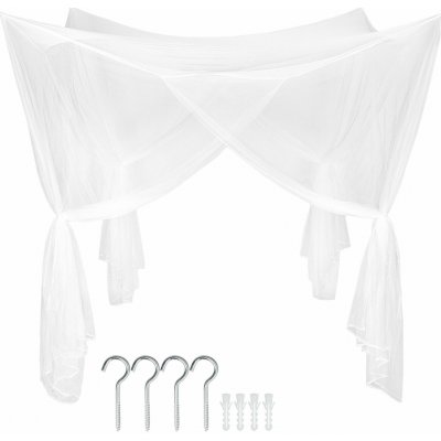 tectake 401729 moskytiéra nad jedno- nebo dvojpostel - bílá – Zbozi.Blesk.cz