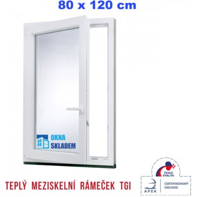 ERKADO 80x120 cm bílé otevíravé i sklopné levé – Zbozi.Blesk.cz